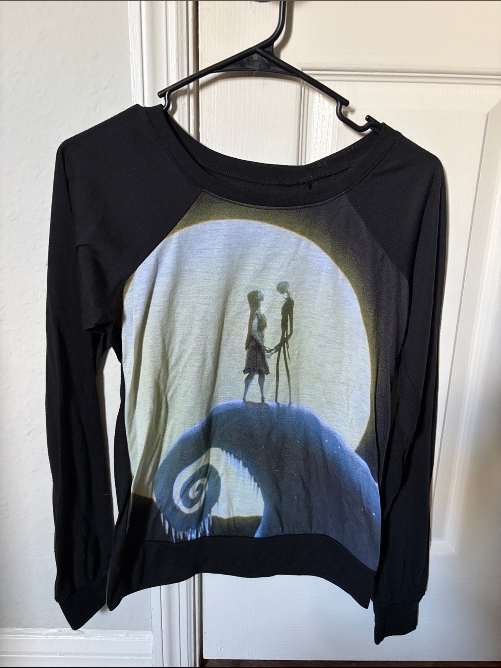Disney Nightmare Before Christmas Black Long-Sleeve Tee